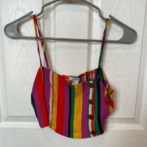 Multicolored crop top